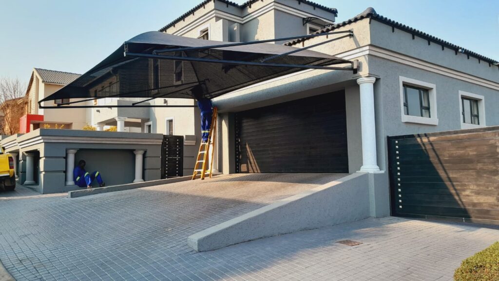 Installation of shadeports in Wattville and Tembisa by BJ Sheds & Carports