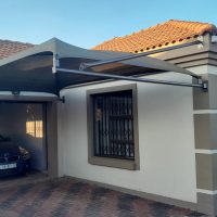 Waterproof shade netting carports